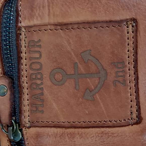 Harbour 2nd Brown/Cognac Leather Crossbody Mini Bag/Cell w/Adjustable Strap NWOT - Picture 2 of 13